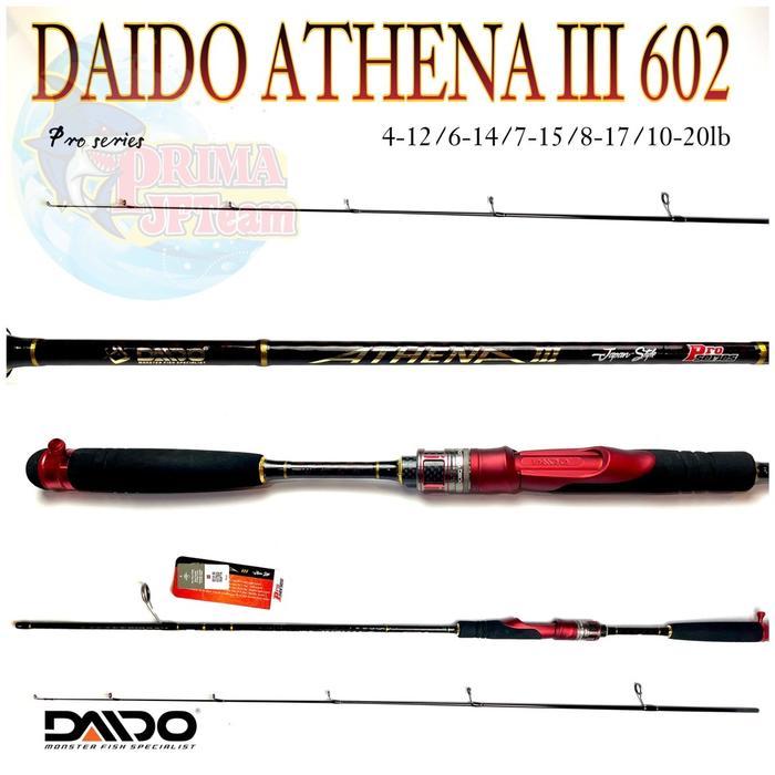 Joran Pancing Daido Athena 3 602 180 Ring Fuji Bahan Karbon mancing joran pancing kolam joran