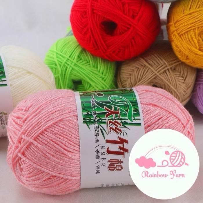 Benang rajut katun bambu / cotton bamboo combed yarn