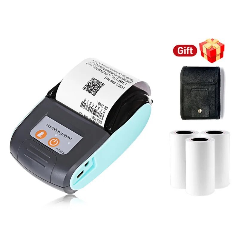 Receipt Printer Mini Thermal Printing Wireless BT USB Mobile Printer IOS Android Invoice Business