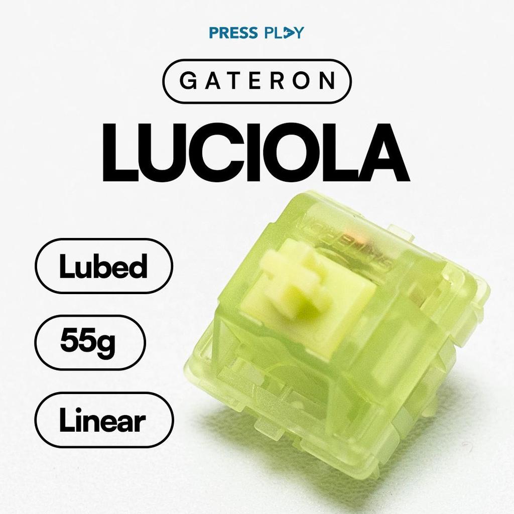 GATERON Luciola Glow-in-the-Dark Light Linear Switch 60g - PCB Mount