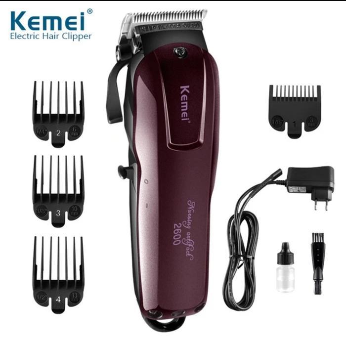 ALAT CUKUR RAMBUT KEMEI KM-2600 RECHARGEABLE ELEKTRIK HAIR CLIPPER