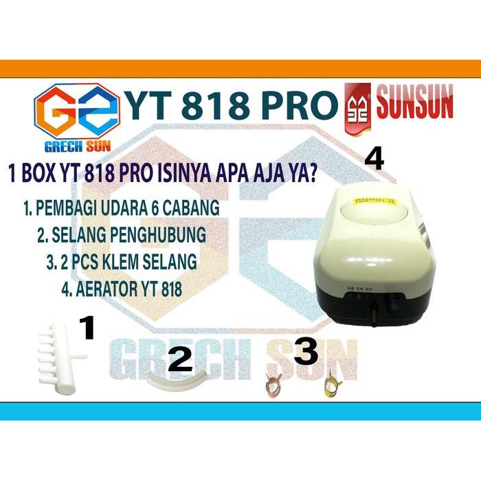Aerator Acdc Sunsun Yt 818 Pompa Udara Aquarium Kolam Ikan Pompa Yt 818 Acdc