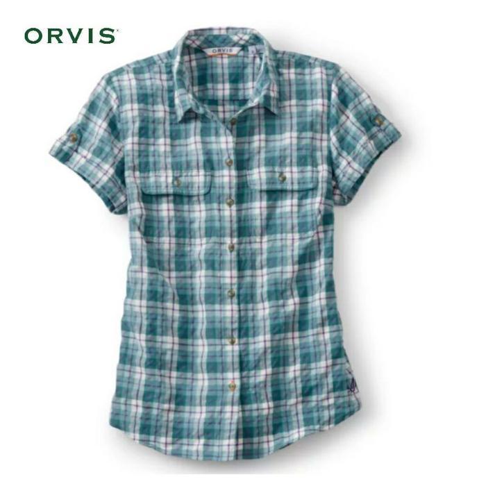 Termurah Kemeja Orvis wanita dewasa tangan pendek size S,L,XL Paling Laris