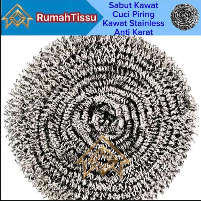 Sabut Kawat Cuci Piring Sikat Stainless Spons Kawat Anti Karat Murah Grosir