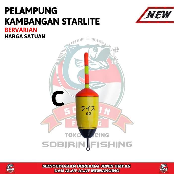 Pelampung pancing kambangan kayu starlite - pelampung anti badai