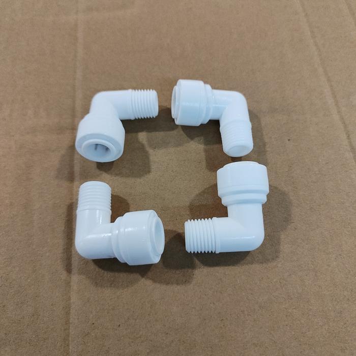 FITTING ELBOW 3/8 SELANG X 1/4 DRAT LUAR-KONEKTOR SELANG RO