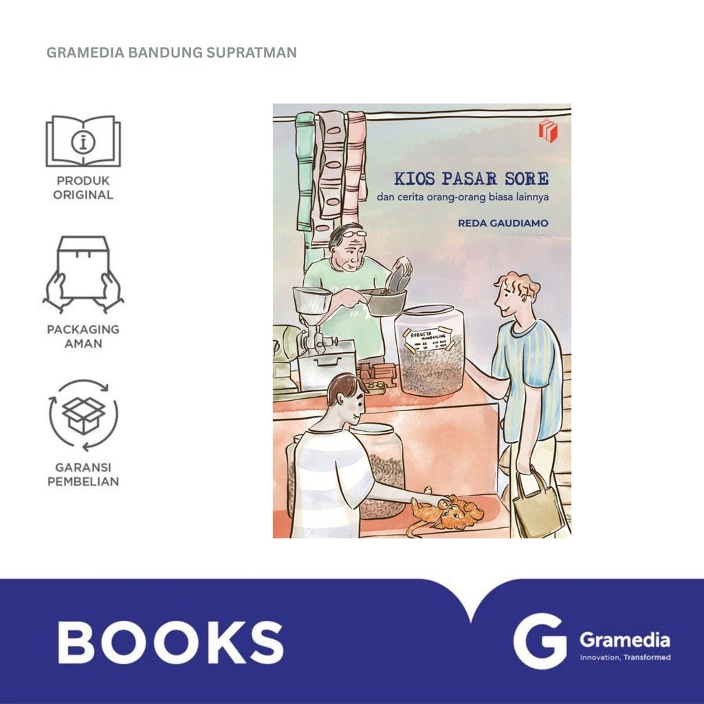 Gramedia Bandung Supratman | Buku Novel KIOS PASAR SORE | Buku Novel Original Gramedia
