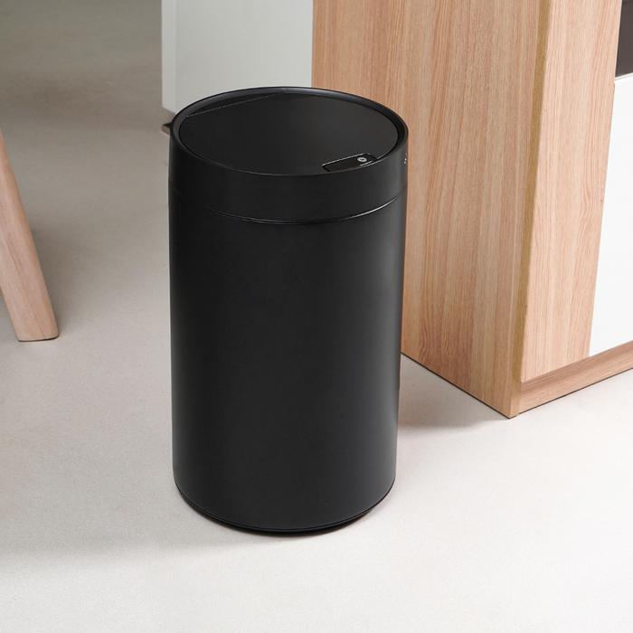 JMP 17 Ltr Yuki Tempat Sampah Sensor - Hitam Tempat Otomatis Tong Sampah Dalam Ruangan Dust Bin