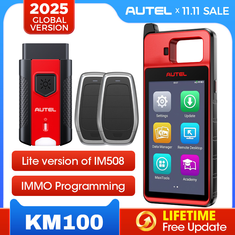 Autel MaxiIM KM100 Key Fob Programming Immobilizer Tool 2PCS Autel IKEY for 60s Key Generation OBD