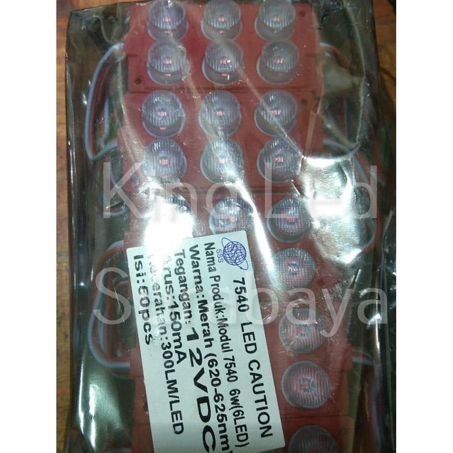 PROMO LED Modul 3030 WARNA 12V 6W Mata Besar 6LED 6 Watt SMD 7540 Jumbo