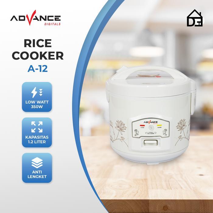 TERLARIS [COD] Advance Rice Cooker Mini A12 Magicom 1,2 Liter Penanak Nasi Serbaguna 3in1 Mejikom