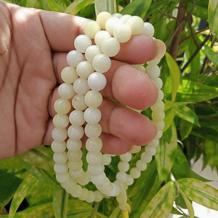 SALE Tasbih Batu Giok Lemon Aceh Natural/Asli Batu 33-99 butir TERMURAH