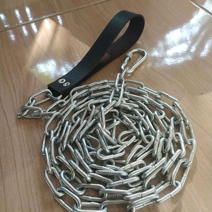 tali tuntun rantai tali kekang rantai anjing besar rantai kuat tebal