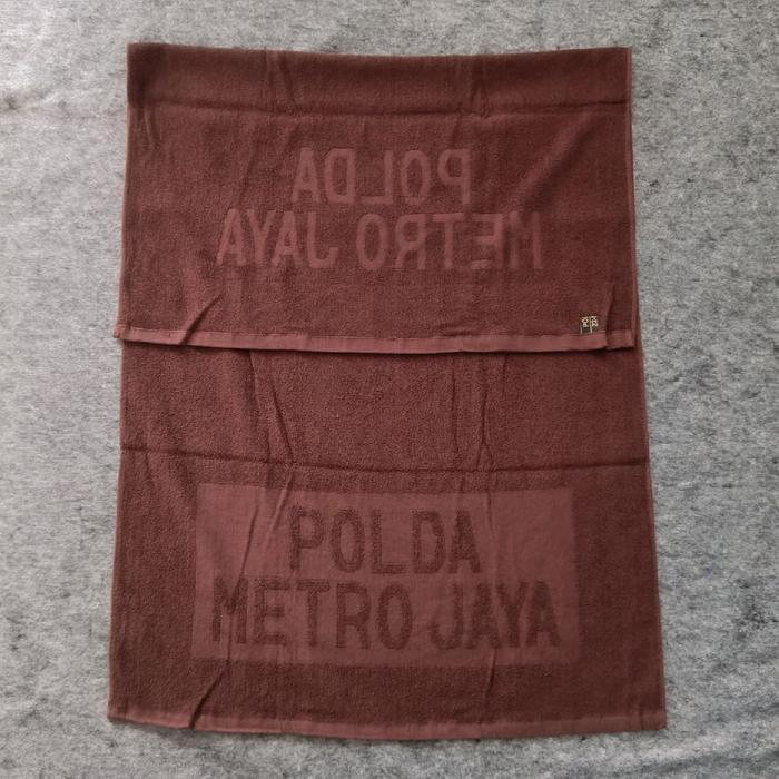 Handuk Besar Coklat Jatah Polri / Handuk Jatah Polisi / Handuk Jatah Polri