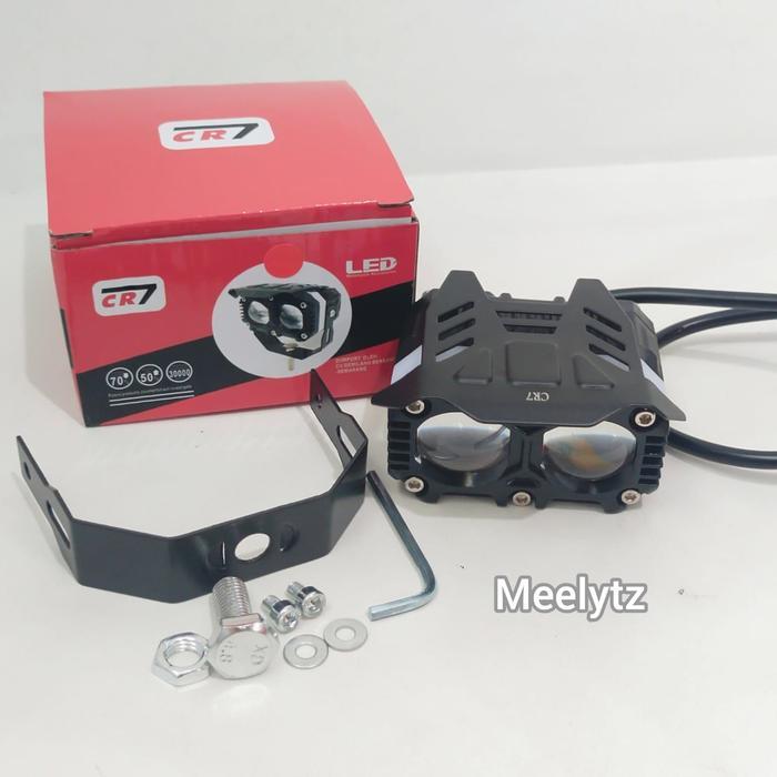 Lampu Tembak 2 Mata Cr7 Plus Devil Dan Senja Full Alumunium Waterproof Premium Cs1072