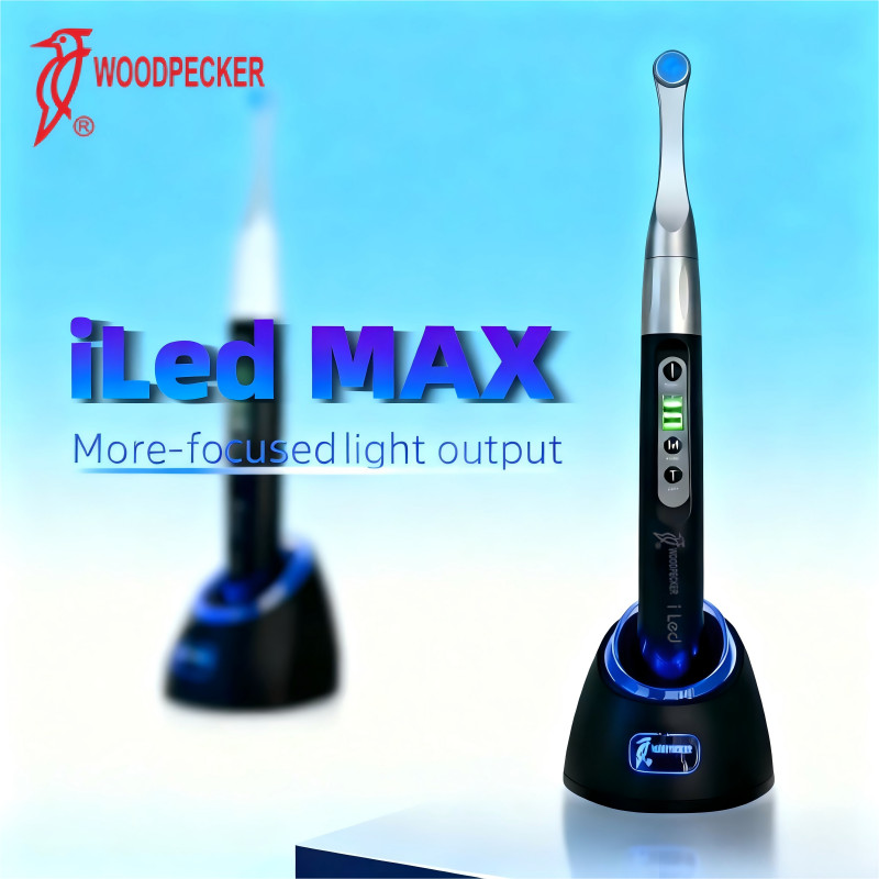 FLASH SALE    WOODPECKER iLed MAX Dental Light Curing Unit Magnetic Point Cure Lens Upgraded Focused