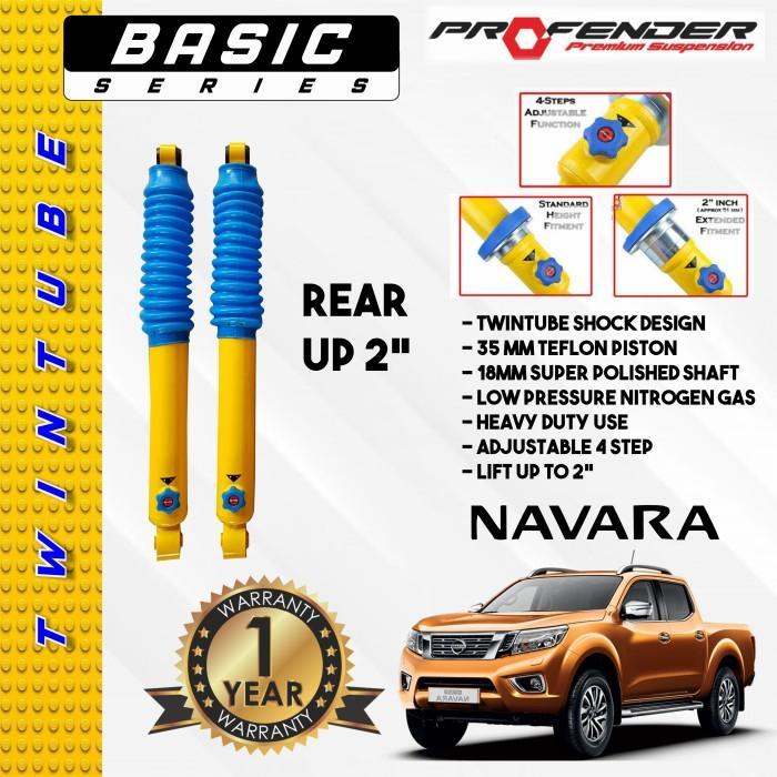 Shock Offroad Profender Adjustable Nissan Navara NP300 Belakang