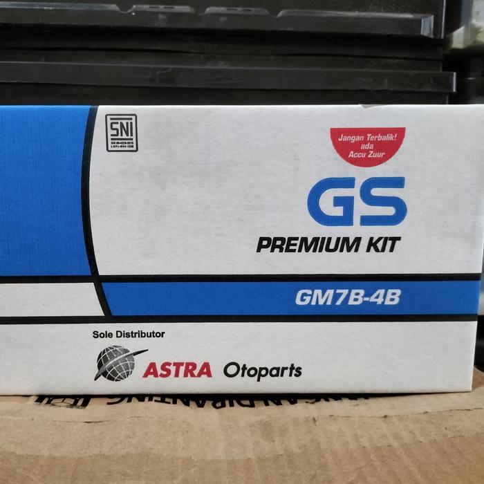 Aki Basah Gs Astra Gm7B - 4B Untuk Motor Tiger Scorpio Nouvo 12V 7Ah