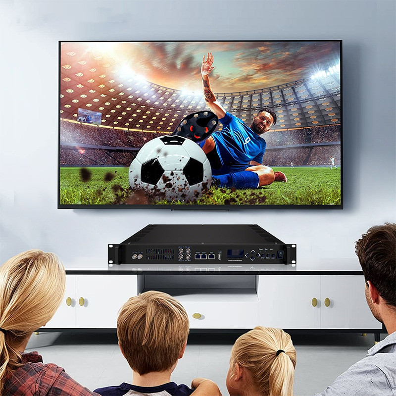 DISKON 24 Channel Tuner to RF Modulator RF to  DVB-T2 DVB-S/S2/S2X DVB-C ISDB-T ATSC receiver ZRXV0 