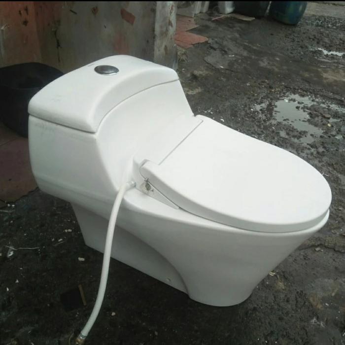 closet duduk toto cw 823 j + eco washer toto putih