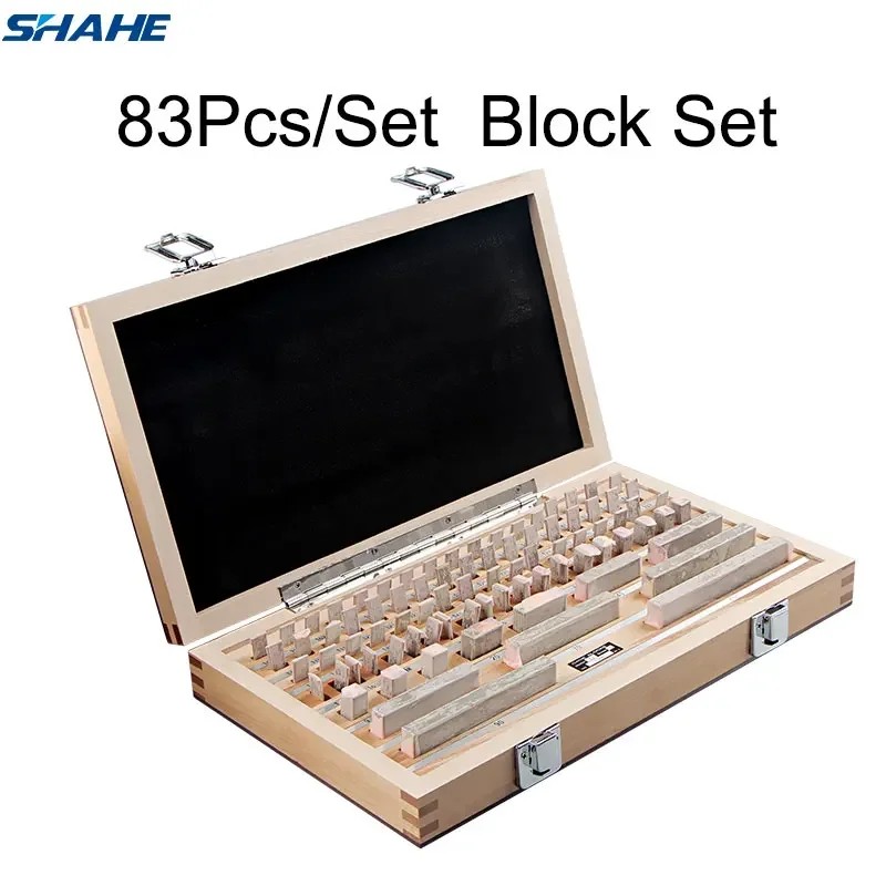 BESTPRICE Shahe Block Gauge 83Pcs/Set 1 Grade 0 Grade Caliper Block Gauge Inspection Block Gauge Mea