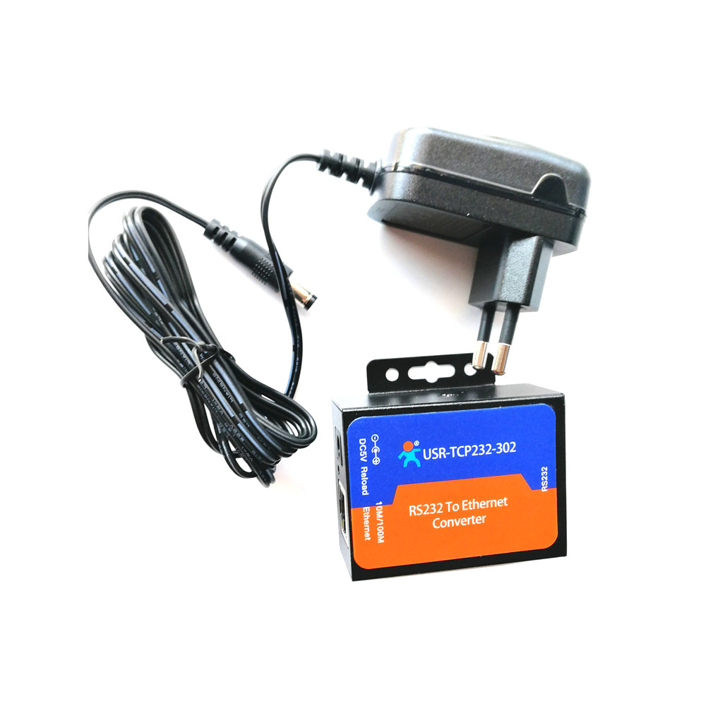 STOK TERBATAS  1pc Serial RS232 to Ethernet TCP IP Server Module Ethernet Converter Support DHCP/DNS