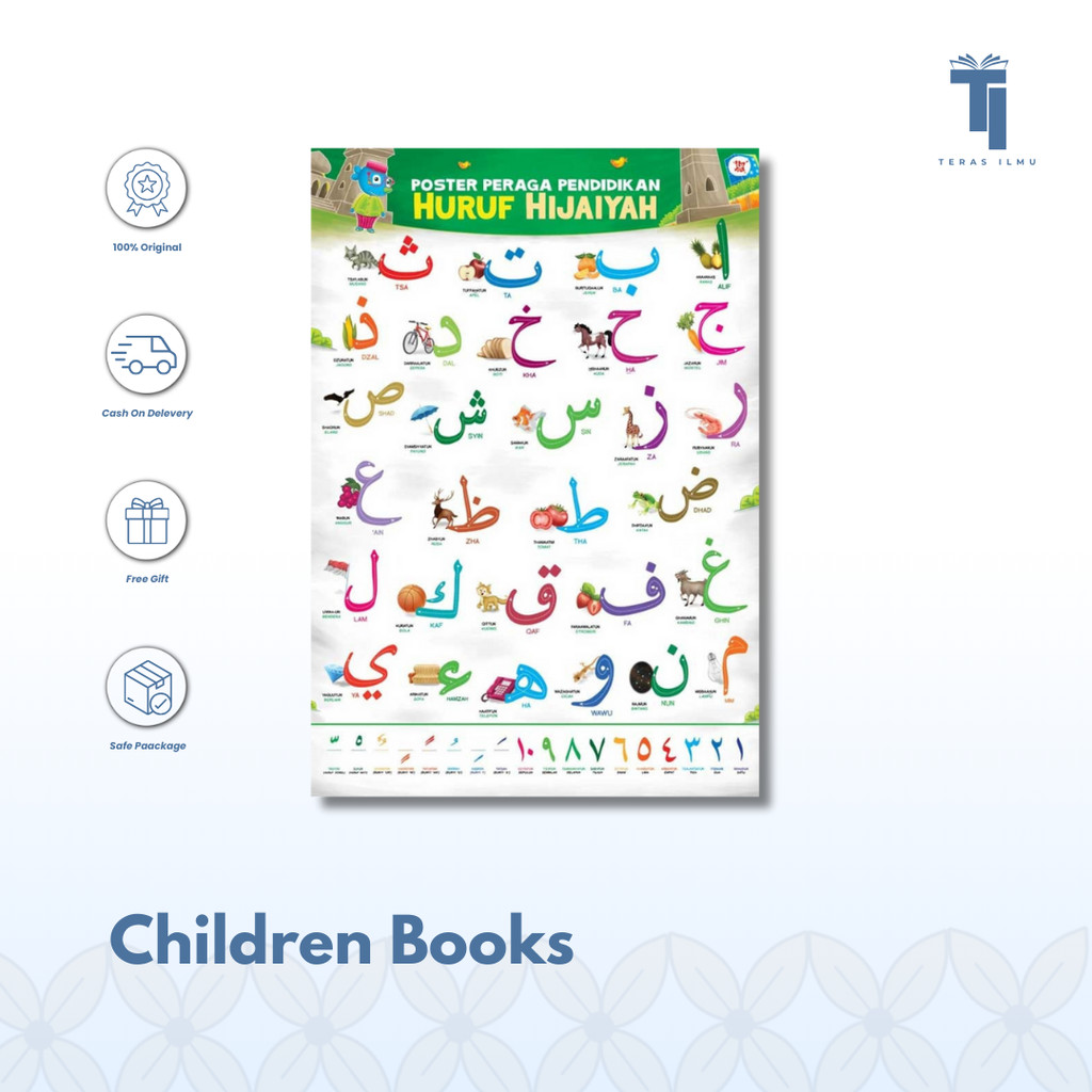 Teras Ilmu - Childrens Books | Poster Peraga Pendidikan Huruf Hijaiyah (Bahan Ppc) by Tim Wudi