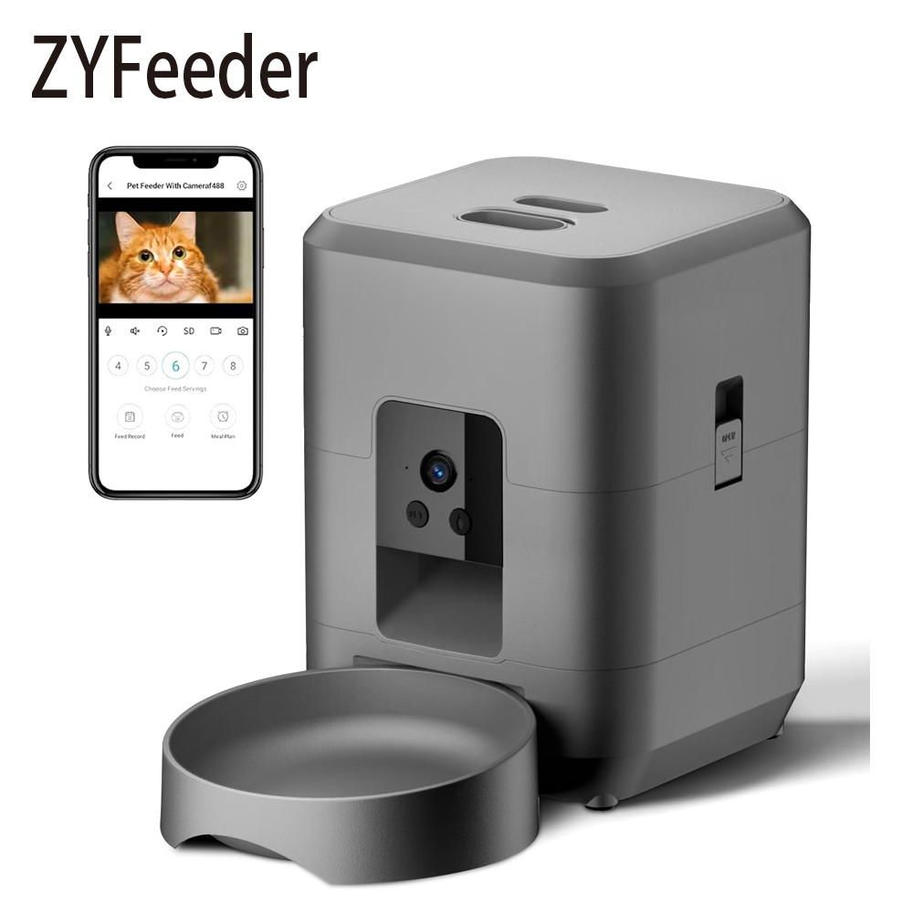 2L Automatic Pet Feeder Cat Smart Pet Feeder Wi-Fi & Camera Controlled feeder Dog & Cat Food