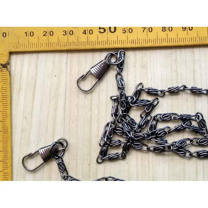 JTTOP" RANTAI TAS LEBAR 4 MM & PENGAIT WARNA HITAM