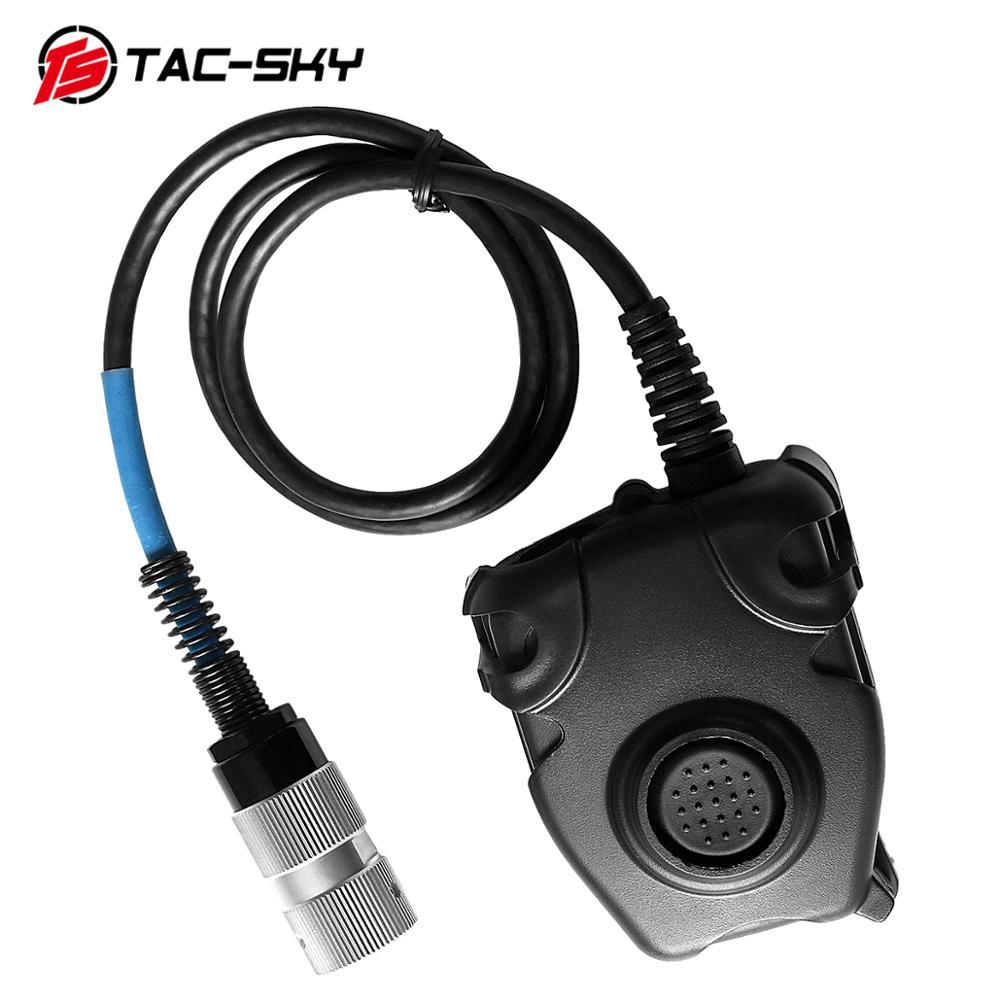 TAC-SKY Ptt Adapter PRC PTT is Suitable for Harris AN / PRC152 PRC148 Walkie-Talkie Model 6-Pin Tact