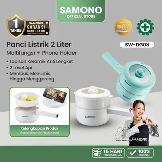 SAMONO Panci Listrik 2L Anti Lengket alat dapur alat masak alat masak listrik panci mpasi bayi panci