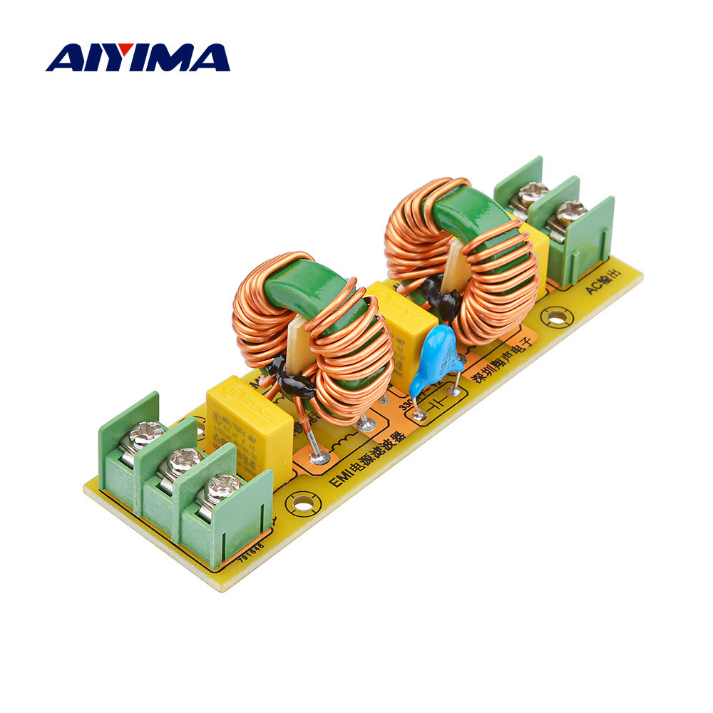 AIYIMA 18A EMI Power Filter Board AC Power Filter Power Supply Anti-interference For Speaker Amplifi