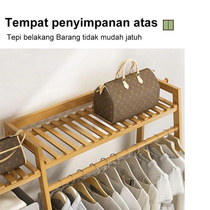 Etife Rak Gantungan Baju / Rak Baju / Rak Pakaian / Gantungan Baju Berdiri / Rak Baju Celana / Rak