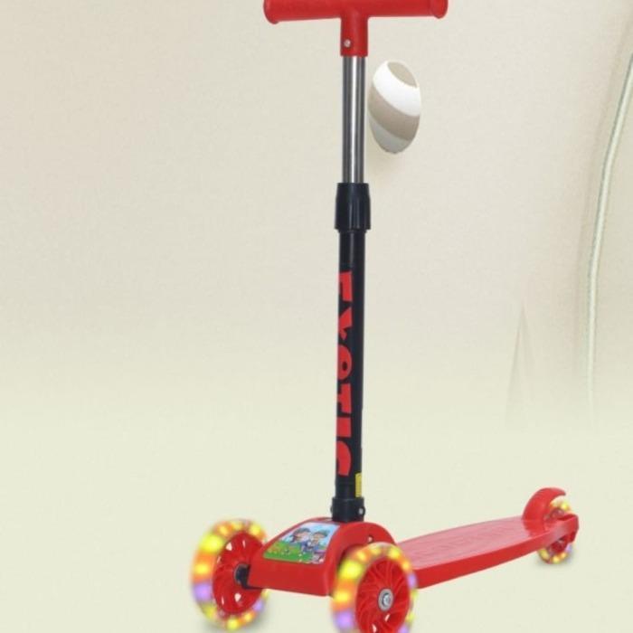 TERBARU MAINAN ANAK SCOOTER EXOTIC ET-HB013 MAINAN SKUTER ANAK MANUAL BAN LAMPU