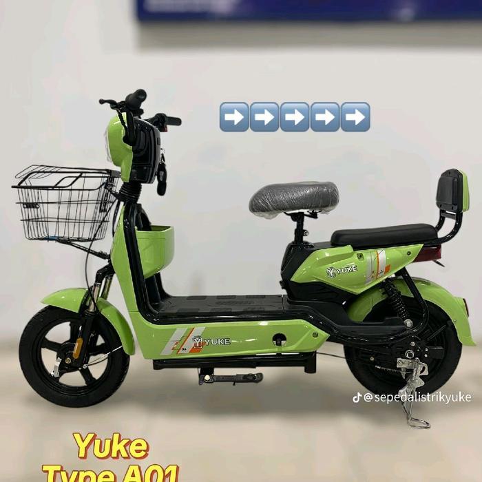 A01 SEPEDA LISTRIK YUKE PRODUK MEDAN PABRIK MEDAN