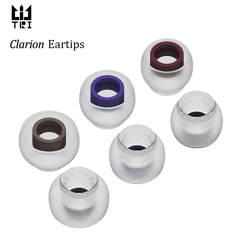 Tri Clarion Silicone Earphone Earti 3 Pairs For S/M/L Size Headphone Accessory Wired Headset Earbuds