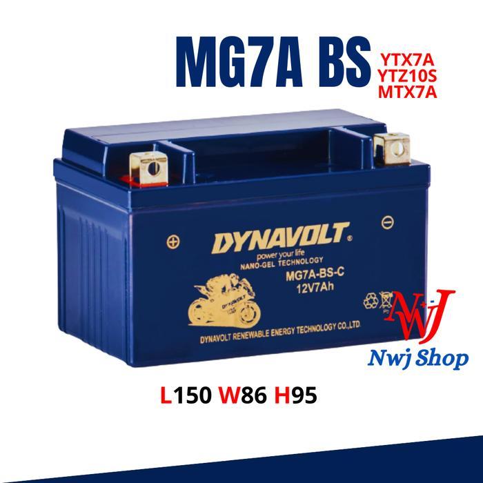 Aki Kering Motor Mg7A Bs Dynavolt Ytx7A Ytx9 Ytz10S Mtx7A Mf