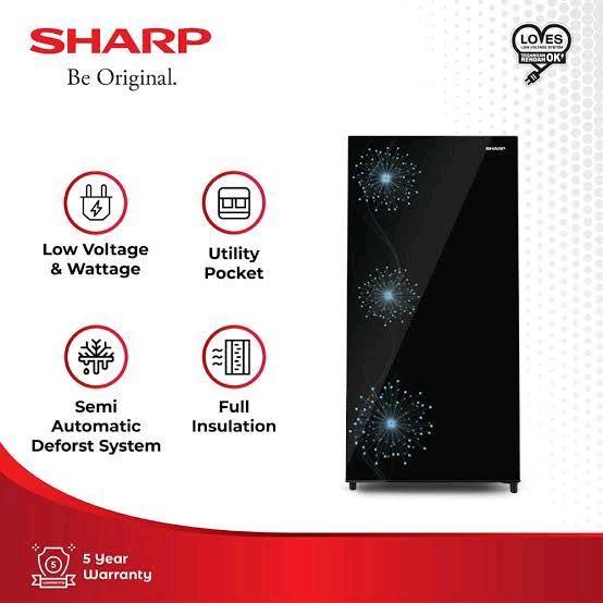 Sharp kulkas 1 pintu kecil SJ 16 series