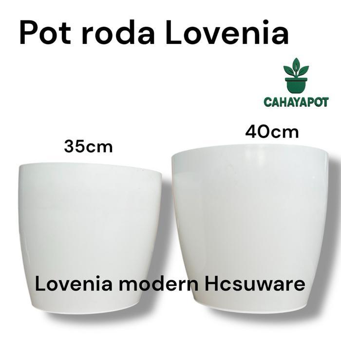 Najwa Gadget Lovenia Pot Tanaman Plastik Jumbo Minimalis / Pot Besar Model Keramik - Pot Keramik -