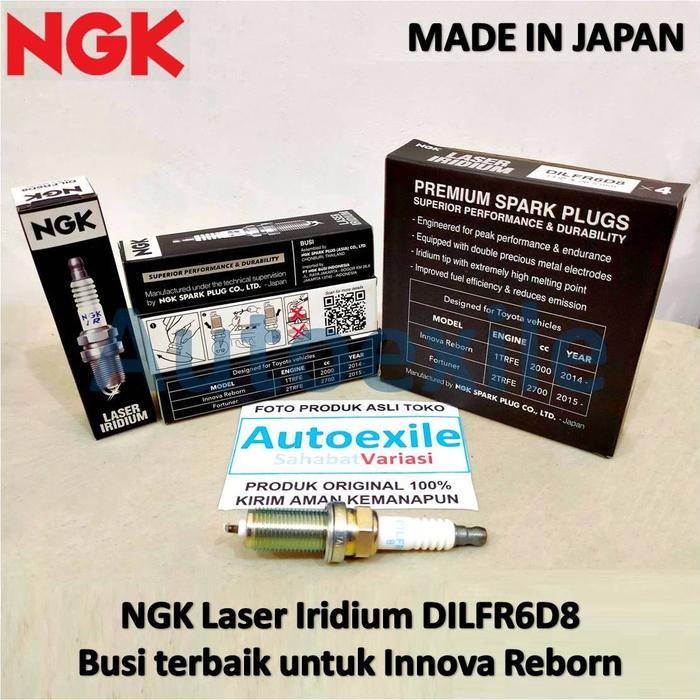 Busi Mobil NGK LASER IRIDIUM Upgrade DILFR6D8 Platinum Untuk Innova Reborn