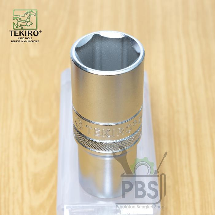 Mata Kunci Sock Panjang TEKIRO 24mm 1/2" 6PT . Deep Wall Socket 24mm . Mata Sok Panjang 24mm
