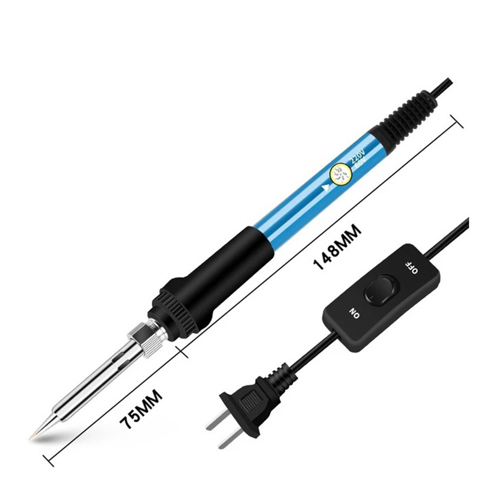 60W Electric Soldering Iron Kit Set Digital Temperature Adjustable Welding Tool Solder Tin With Iron
