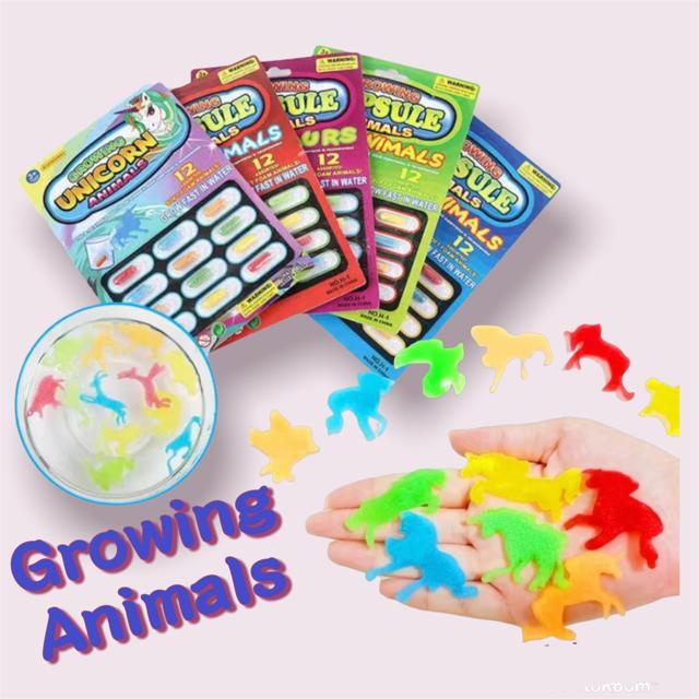 Growing Capsule Animals Mainan Kapsul Rendam Binatang Ajaib Waterbeads