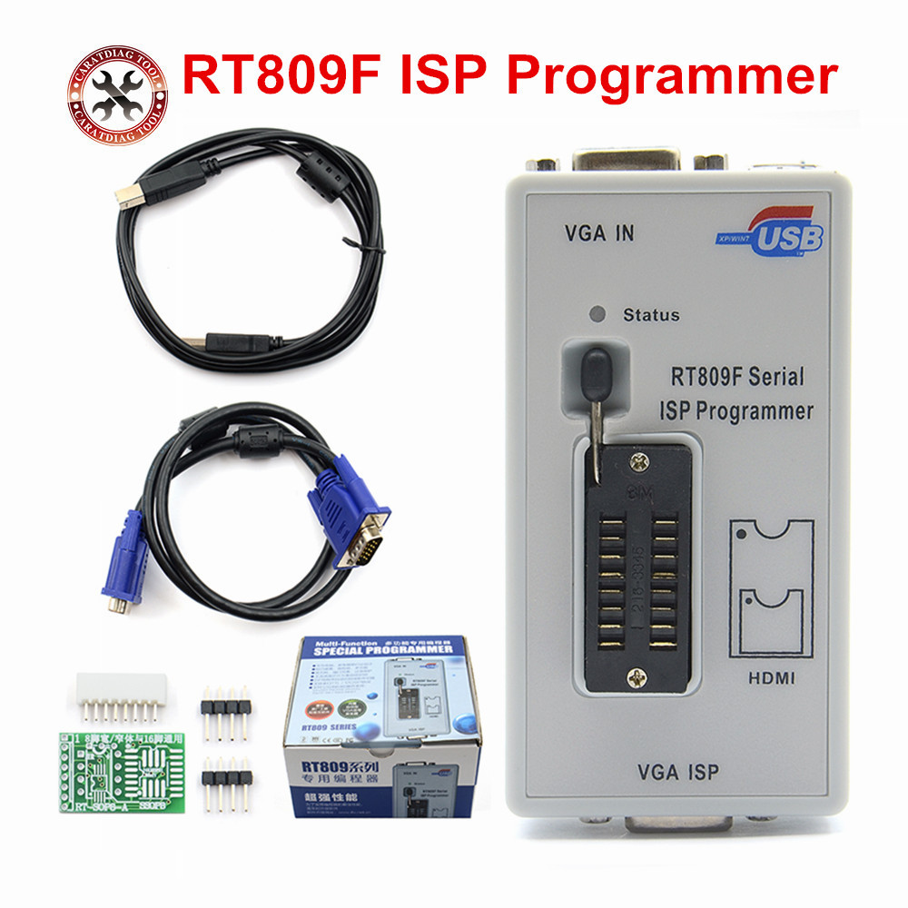 BEST Free Shipping Original RT809F ISP Programmer/ RT809 lcd usb programmer Repair Tools 24-25-93 se