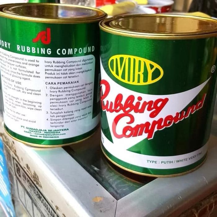 RUBBING COMPOUND IVORY PUTIH MERAH KUNING BESAR KOMPON KASAR HALUS CAT BARET 1KG