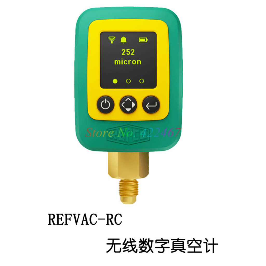 1Pcs Refco Refvac-Rc Digital Display Electronic Vacuum Pressure Gauge Negative For Vacuum Pumping Of