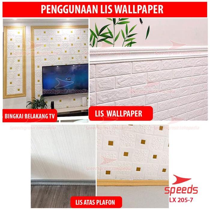 Wallpaper Dinding Walpaper Dinding Lis Foam Wall Sticker Foam 205-7