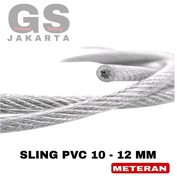 v kawat sling baja lapis pvc 12mm / kawat seling baja lapis pvc 12mm