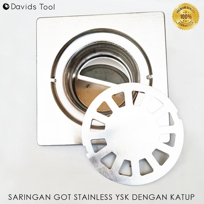 Saringan Got Kamar Mandi Stainless Floor Drain Anti Bau Afur Ysk