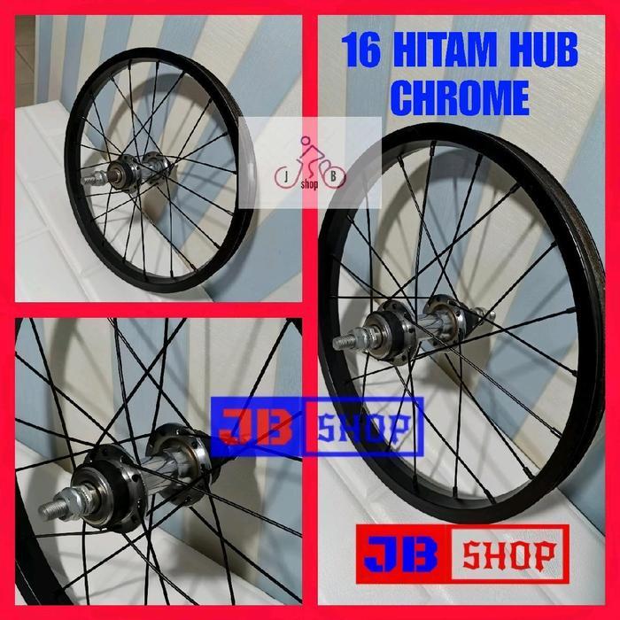 Velg Rim Roda Sepeda 16 Inch Alloy Wheelset Wheel Set Siap Pakai Stel Jadi Sepeda Bmx Minion Lipat